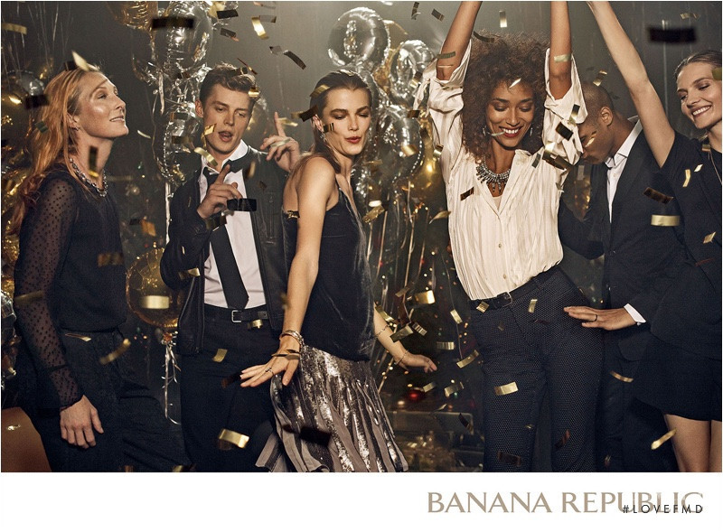 Anais Mali featured in  the Banana Republic advertisement for Holiday 2016