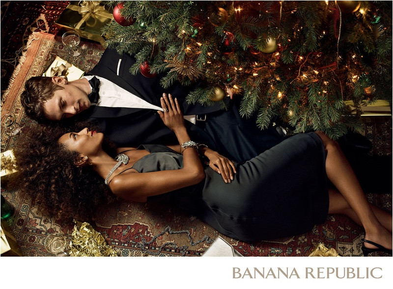 Anais Mali featured in  the Banana Republic advertisement for Holiday 2016