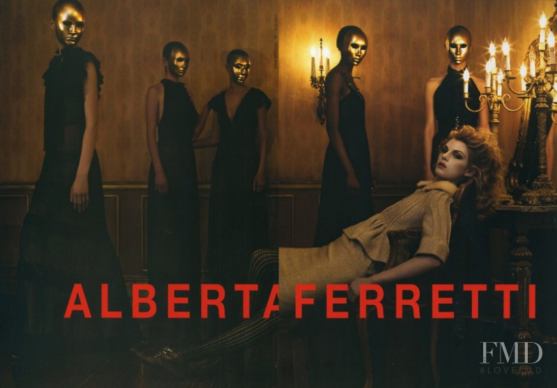 Angela Lindvall featured in  the Alberta Ferretti advertisement for Autumn/Winter 2006