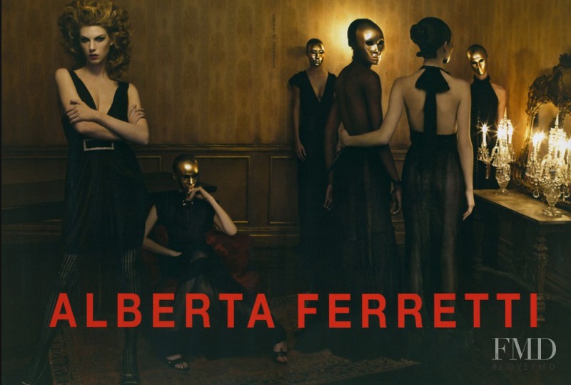 Angela Lindvall featured in  the Alberta Ferretti advertisement for Autumn/Winter 2006