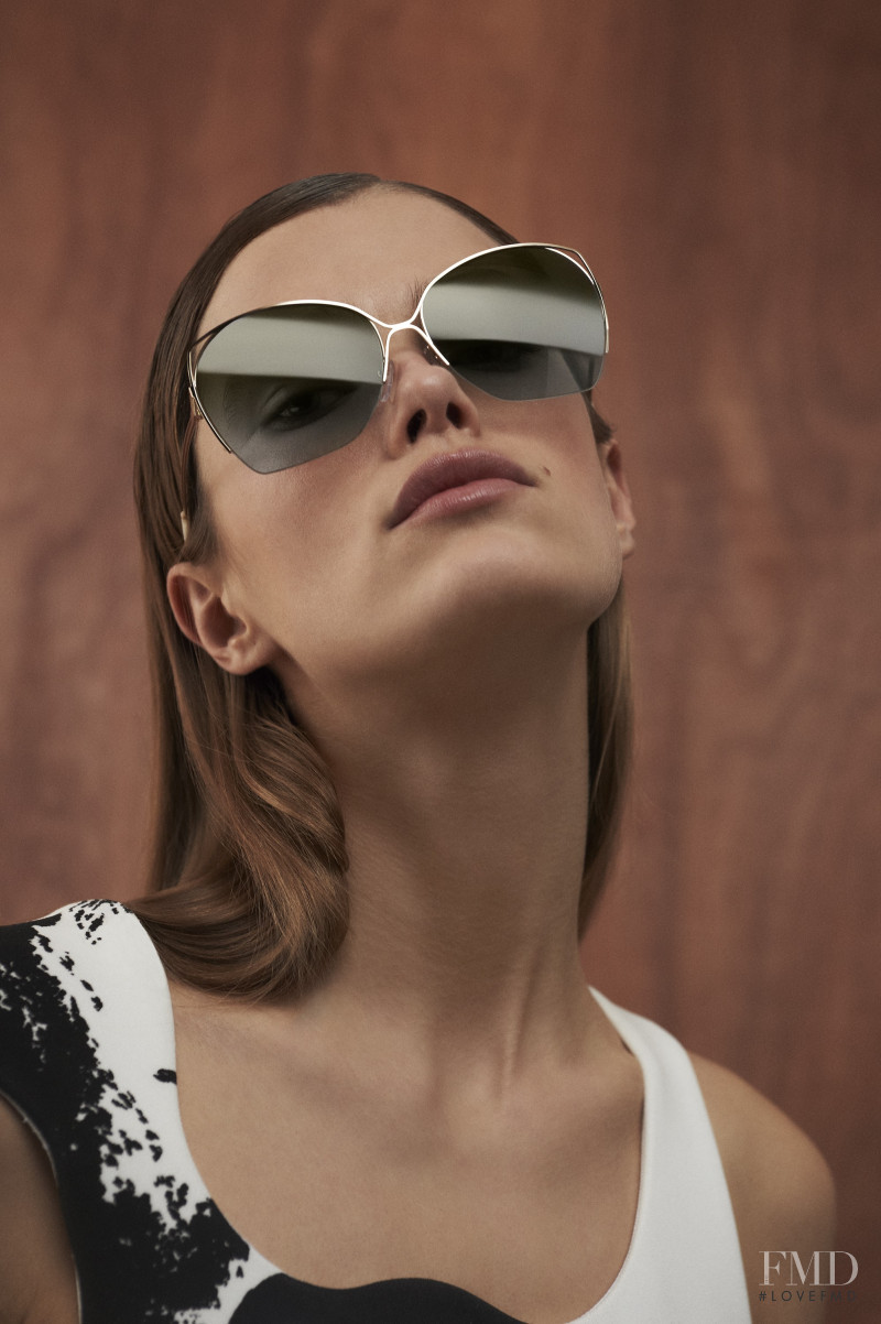 Mathilde Brandi featured in  the Victoria Beckham Eyewear advertisement for Spring/Summer 2016