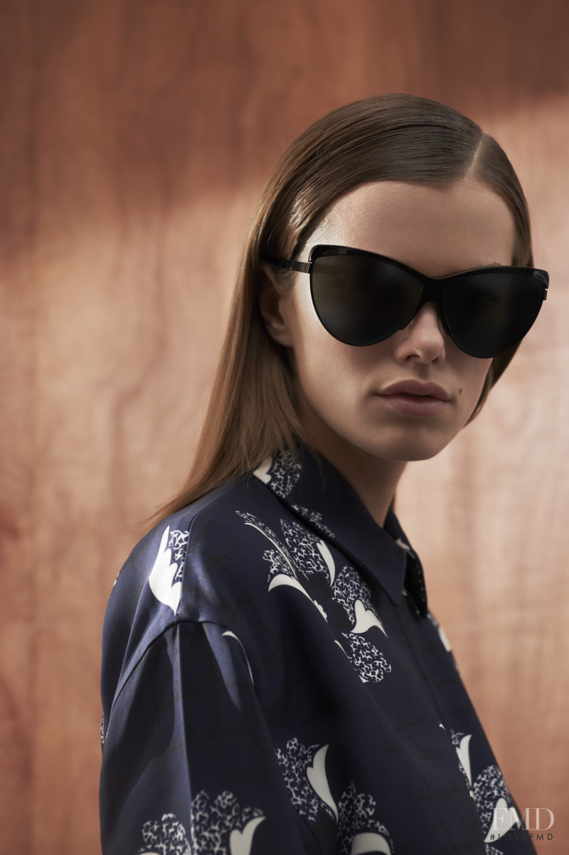 Mathilde Brandi featured in  the Victoria Beckham Eyewear advertisement for Spring/Summer 2016