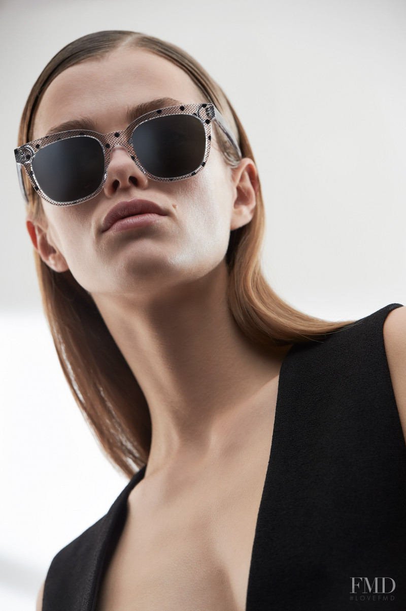 Mathilde Brandi featured in  the Victoria Beckham Eyewear advertisement for Spring/Summer 2016