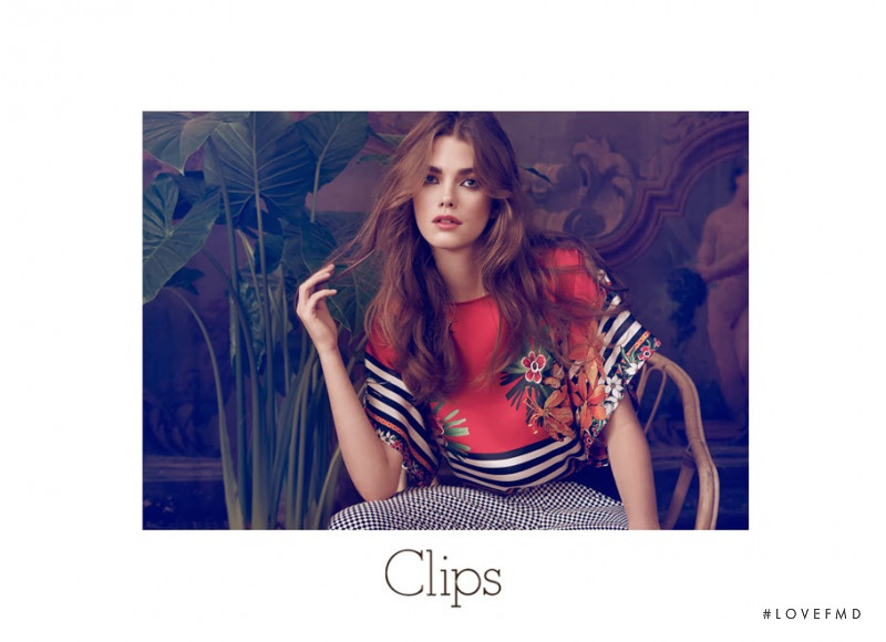 Mathilde Brandi featured in  the Clips advertisement for Spring/Summer 2015