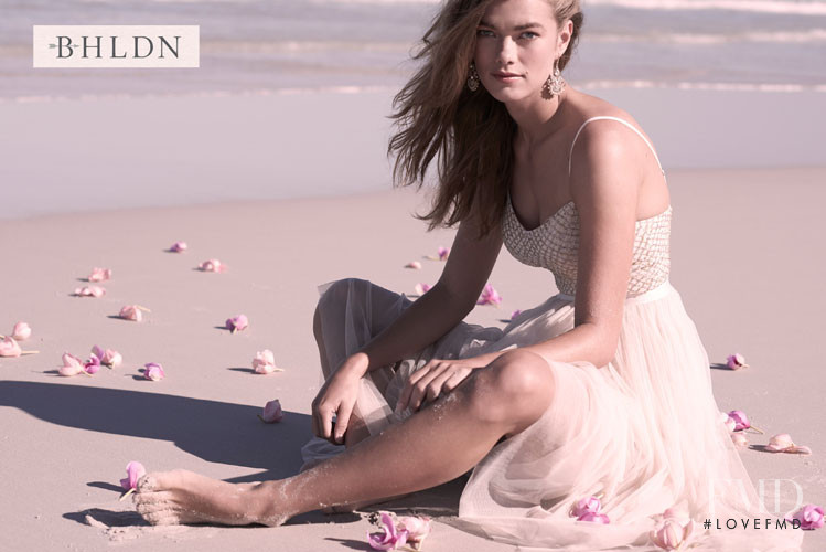 Mathilde Brandi featured in  the BHLDN advertisement for Spring/Summer 2015