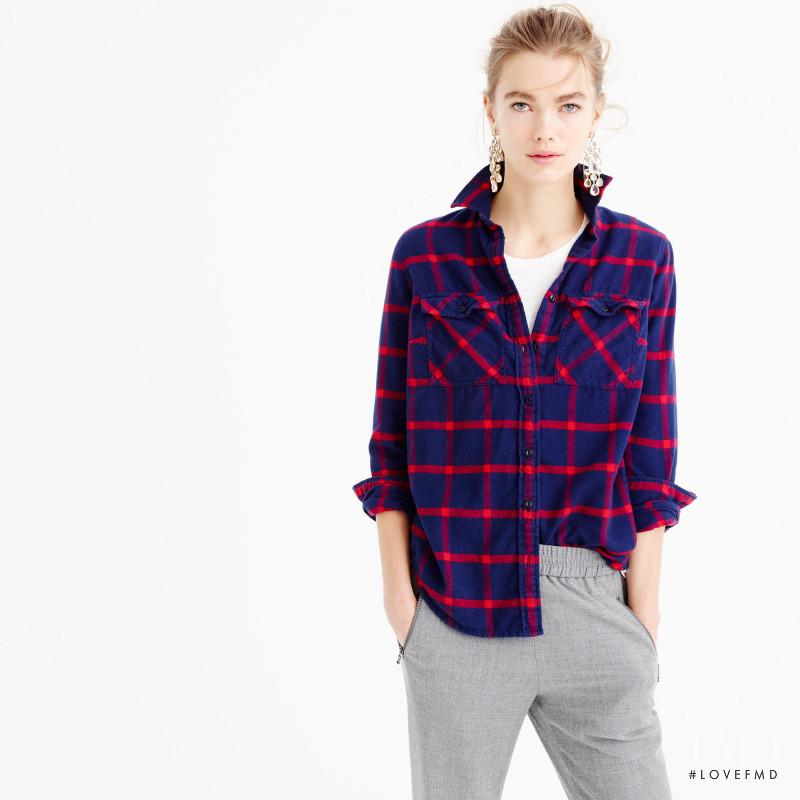 Mathilde Brandi featured in  the J.Crew catalogue for Winter 2015