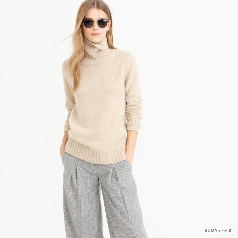 Mathilde Brandi featured in  the J.Crew catalogue for Winter 2015