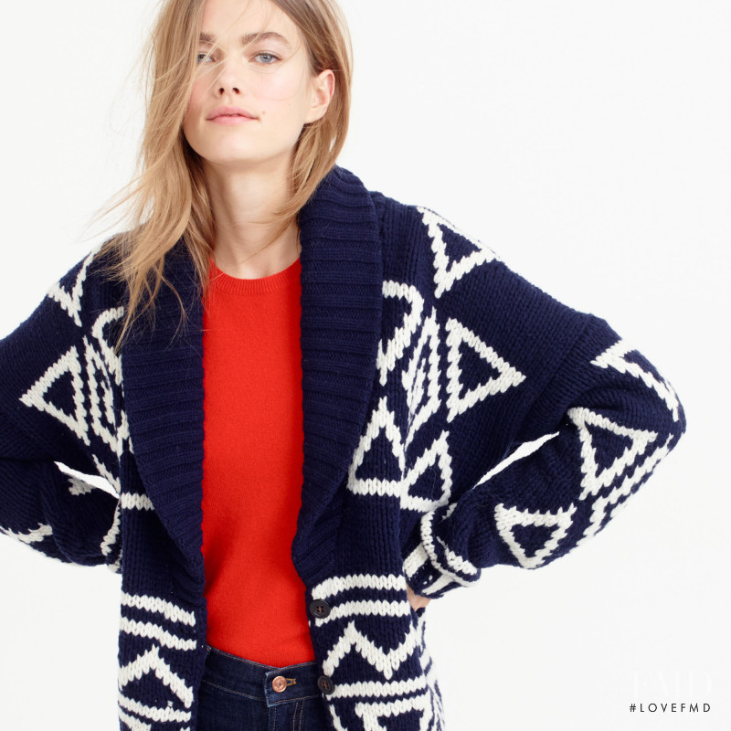 Mathilde Brandi featured in  the J.Crew catalogue for Winter 2015