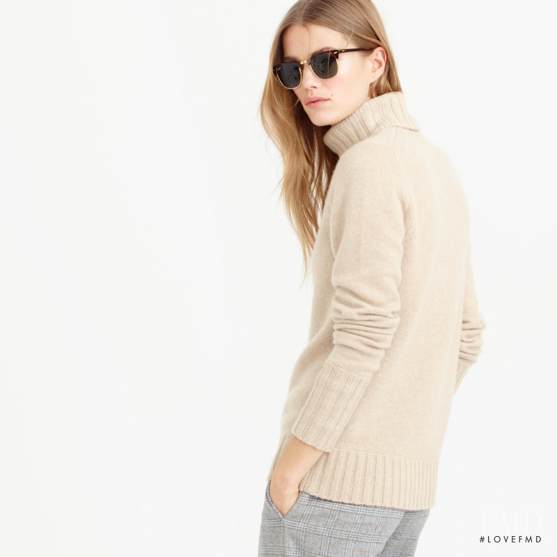 Mathilde Brandi featured in  the J.Crew catalogue for Winter 2015