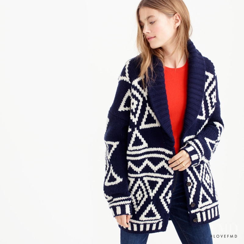 Mathilde Brandi featured in  the J.Crew catalogue for Winter 2015