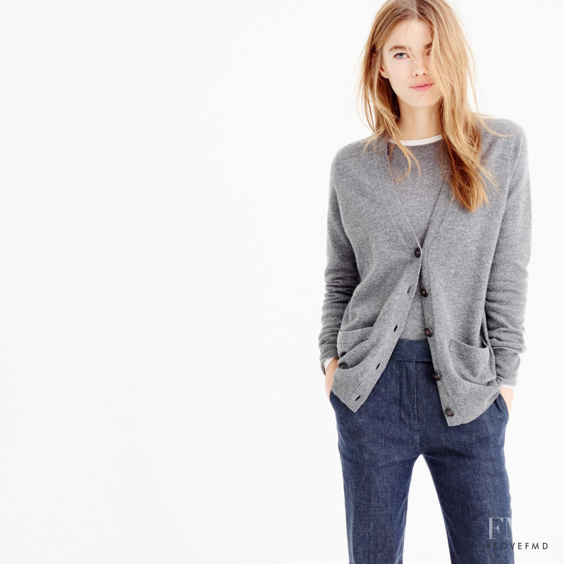 Mathilde Brandi featured in  the J.Crew catalogue for Winter 2015