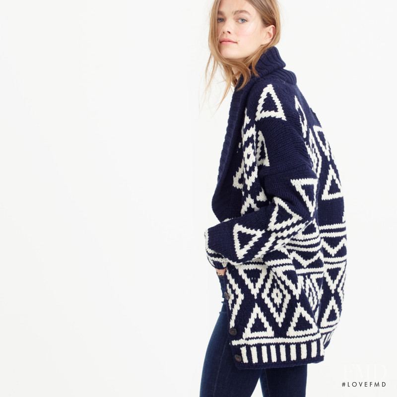 Mathilde Brandi featured in  the J.Crew catalogue for Winter 2015