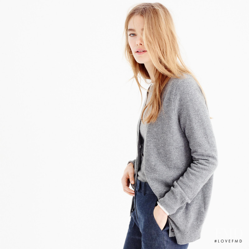 Mathilde Brandi featured in  the J.Crew catalogue for Winter 2015