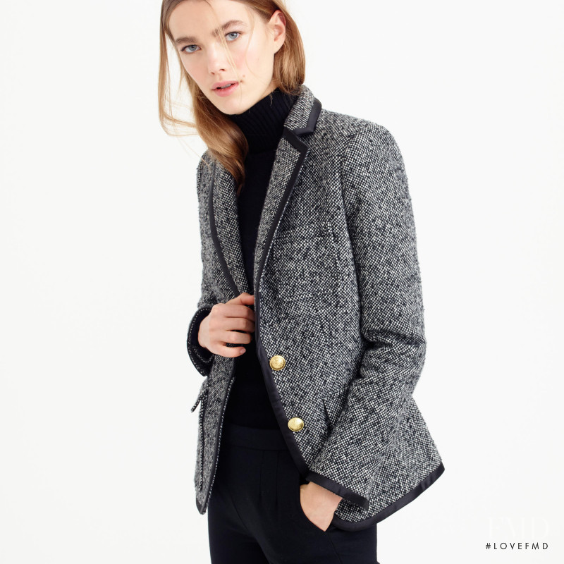 Mathilde Brandi featured in  the J.Crew catalogue for Winter 2015