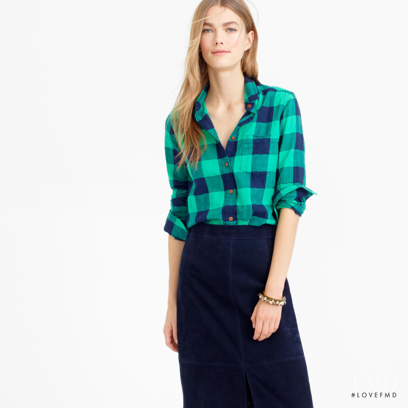 Mathilde Brandi featured in  the J.Crew catalogue for Winter 2015