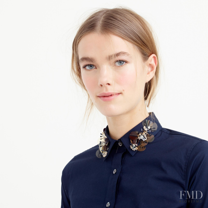 Mathilde Brandi featured in  the J.Crew catalogue for Winter 2015