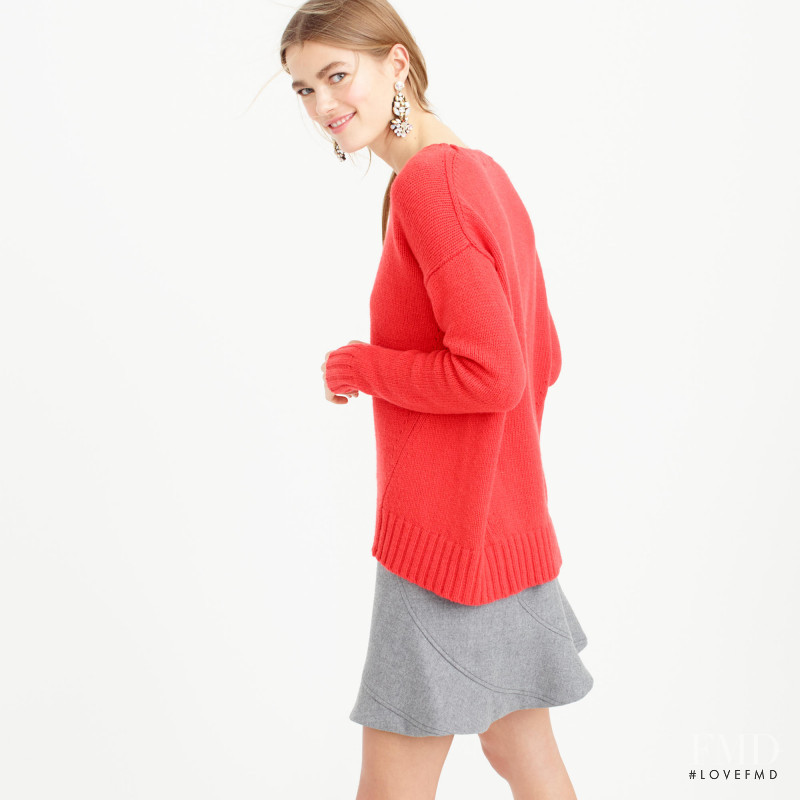 Mathilde Brandi featured in  the J.Crew catalogue for Winter 2015