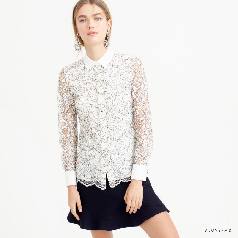 Mathilde Brandi featured in  the J.Crew catalogue for Winter 2015