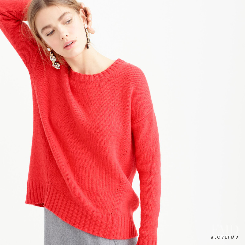 Mathilde Brandi featured in  the J.Crew catalogue for Winter 2015