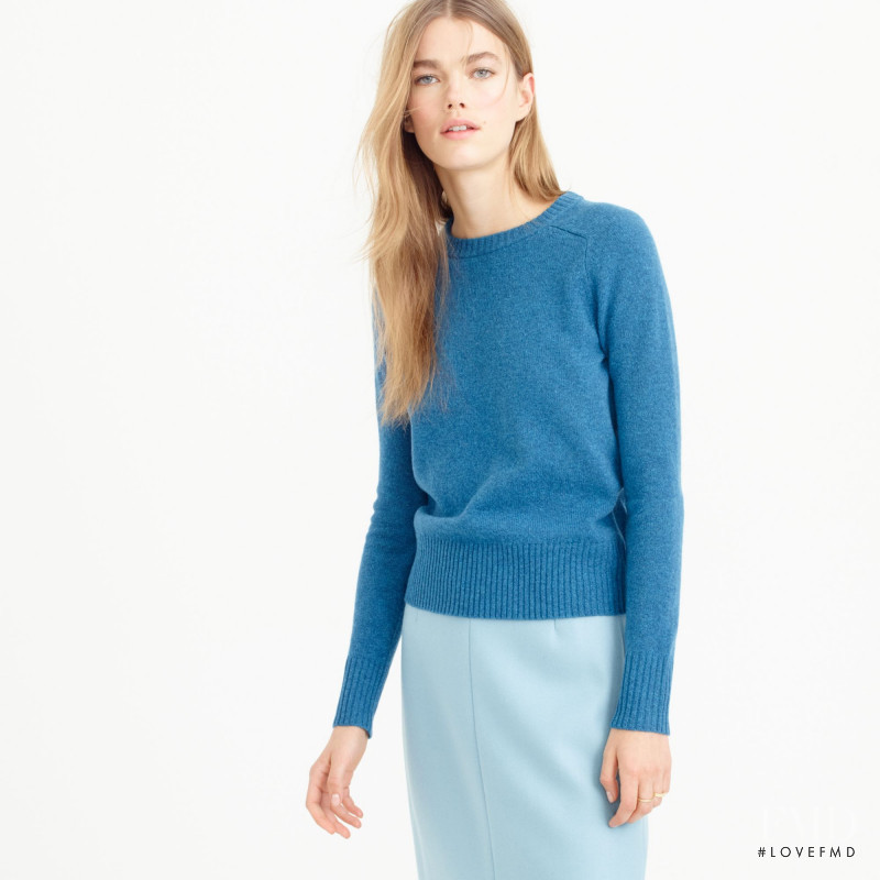 Mathilde Brandi featured in  the J.Crew catalogue for Winter 2015