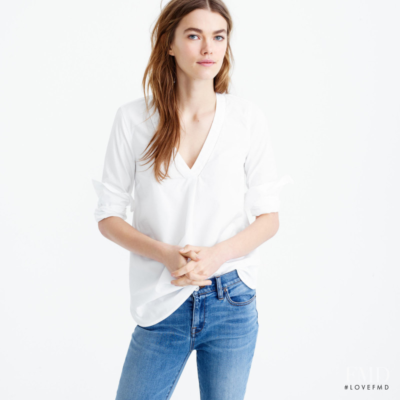 Mathilde Brandi featured in  the J.Crew catalogue for Spring/Summer 2016