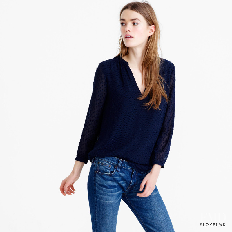 Mathilde Brandi featured in  the J.Crew catalogue for Spring/Summer 2016