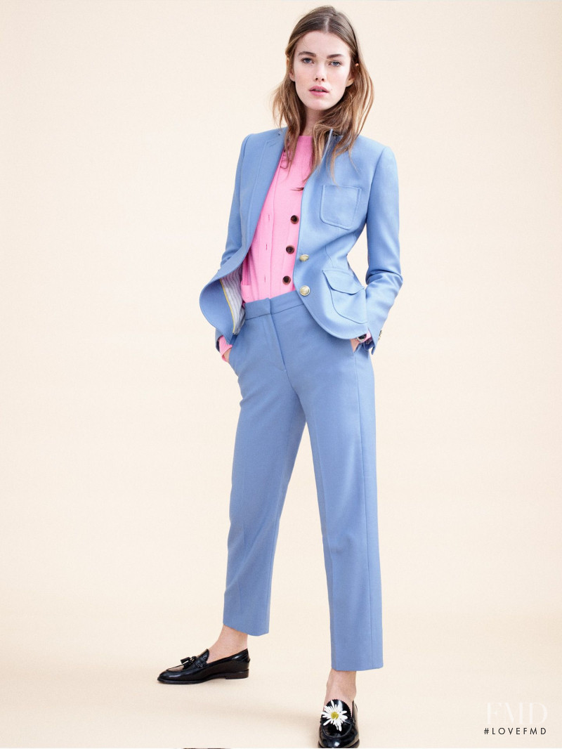 Mathilde Brandi featured in  the J.Crew lookbook for Spring 2016