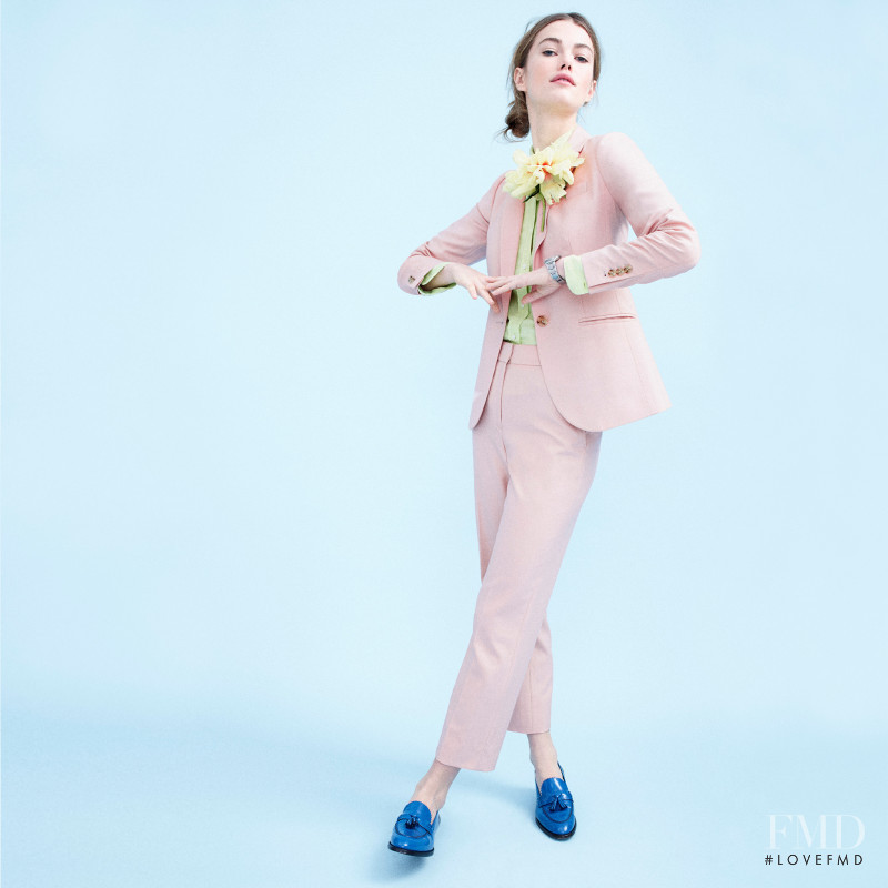 Mathilde Brandi featured in  the J.Crew lookbook for Spring 2016