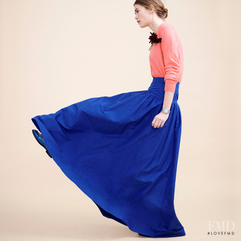 Mathilde Brandi featured in  the J.Crew lookbook for Spring 2016