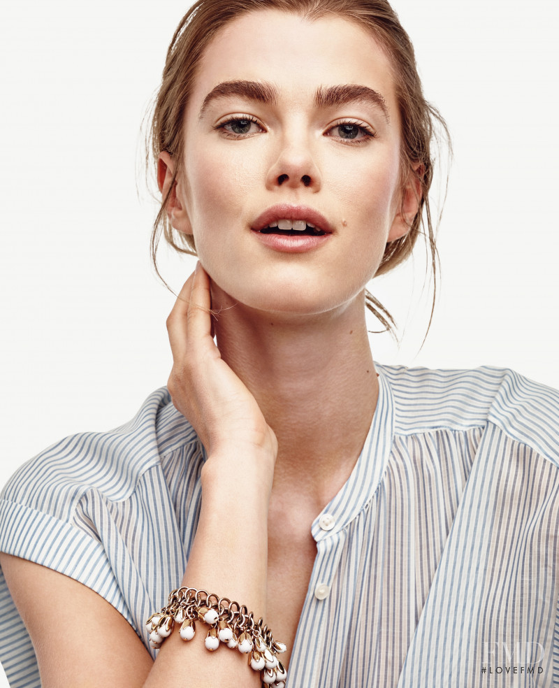 Mathilde Brandi featured in  the Ann Taylor catalogue for Summer 2016