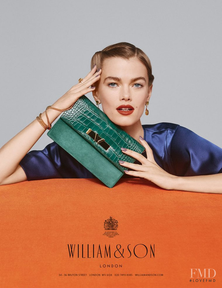 Mathilde Brandi featured in  the William & Son advertisement for Autumn/Winter 2016