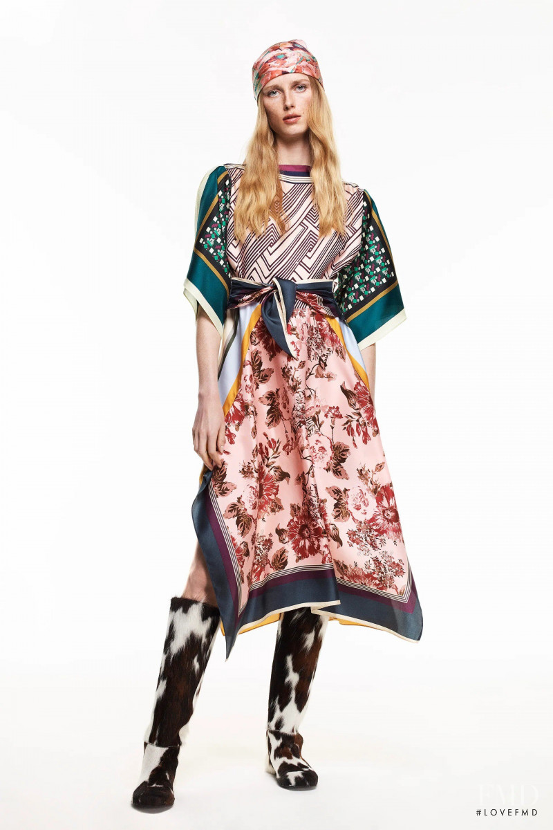 Rianne Van Rompaey featured in  the Zara advertisement for Autumn/Winter 2021