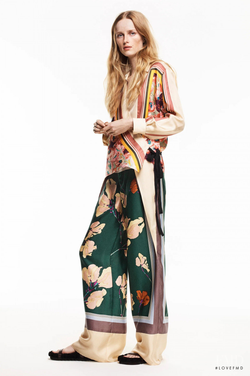 Rianne Van Rompaey featured in  the Zara advertisement for Autumn/Winter 2021