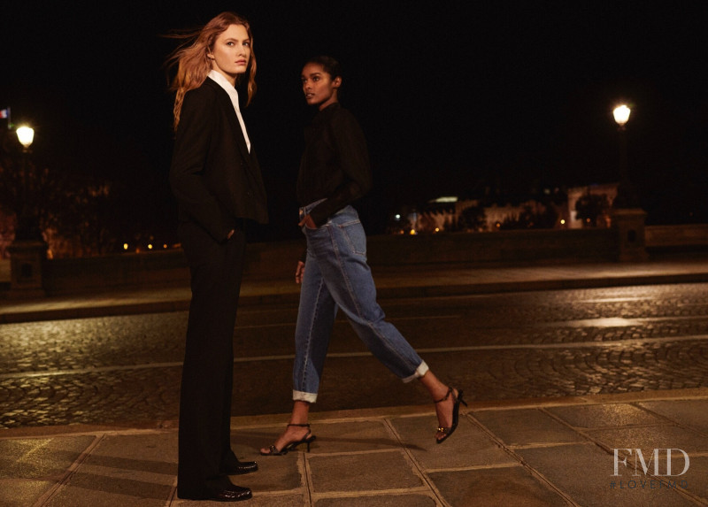 Felice Noordhoff featured in  the Massimo Dutti By Night advertisement for Holiday 2020