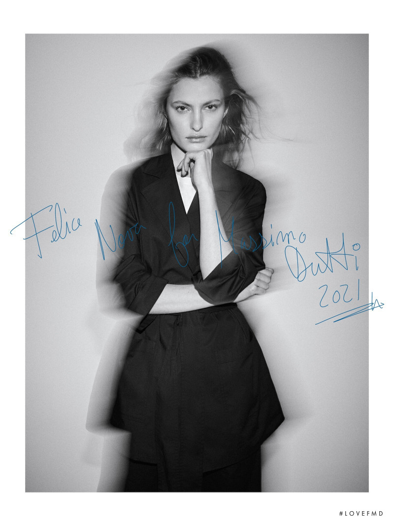 Felice Noordhoff featured in  the Massimo Dutti catalogue for Spring/Summer 2021