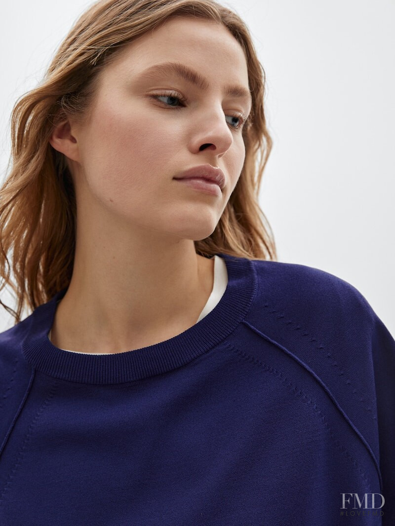 Felice Noordhoff featured in  the Massimo Dutti catalogue for Spring/Summer 2021