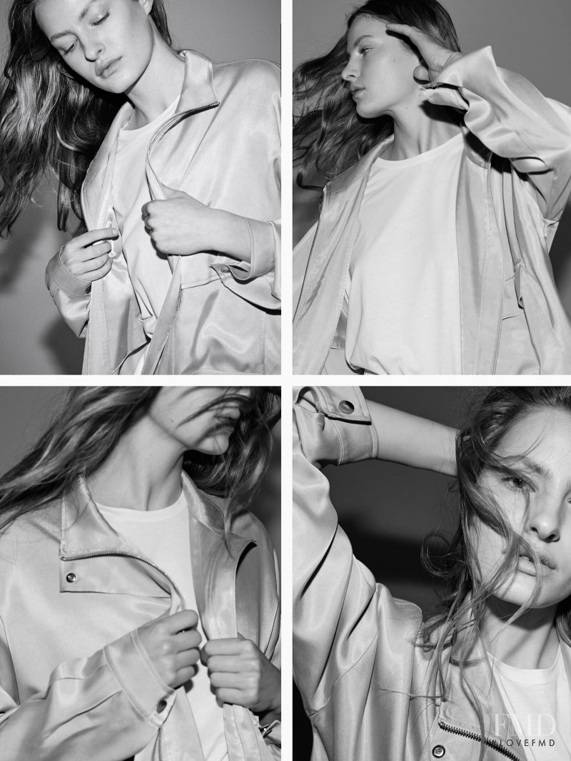 Felice Noordhoff featured in  the Massimo Dutti catalogue for Spring/Summer 2021