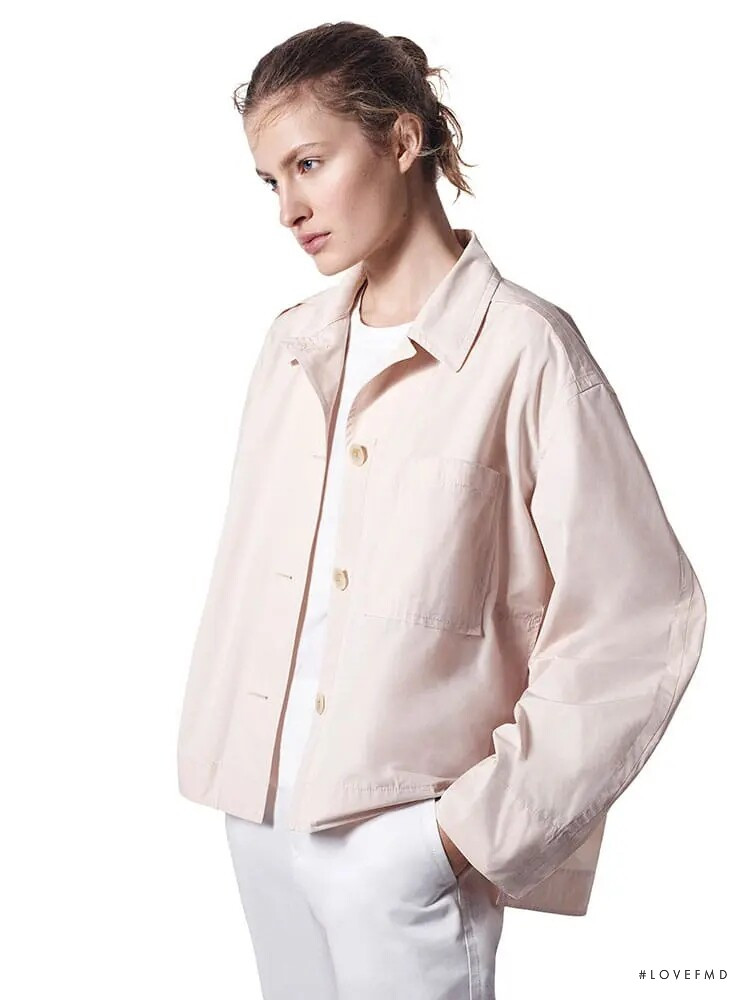 Felice Noordhoff featured in  the Uniqlo x Jil Sander lookbook for Spring/Summer 2021