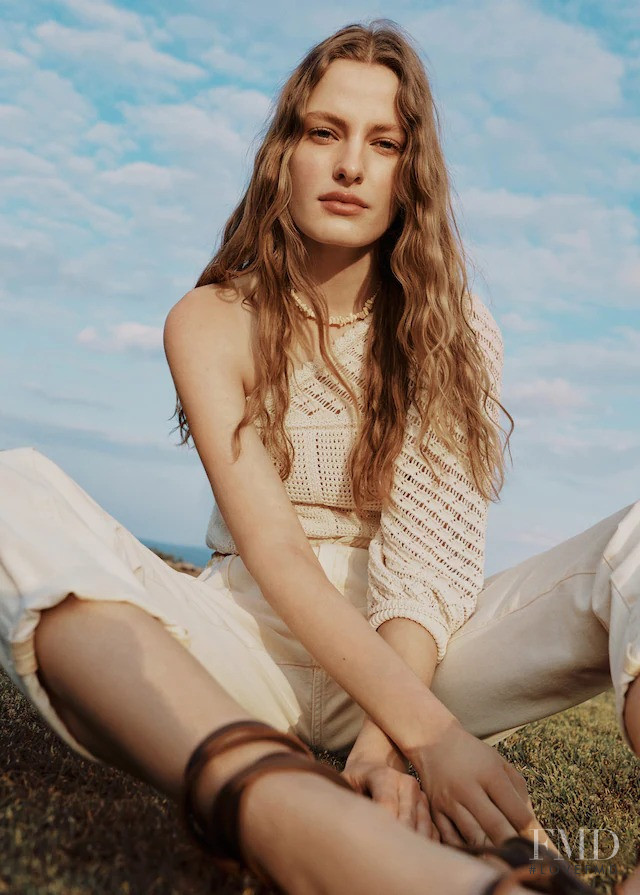 Felice Noordhoff featured in  the Mango Feeling Mother Earth  lookbook for Summer 2021