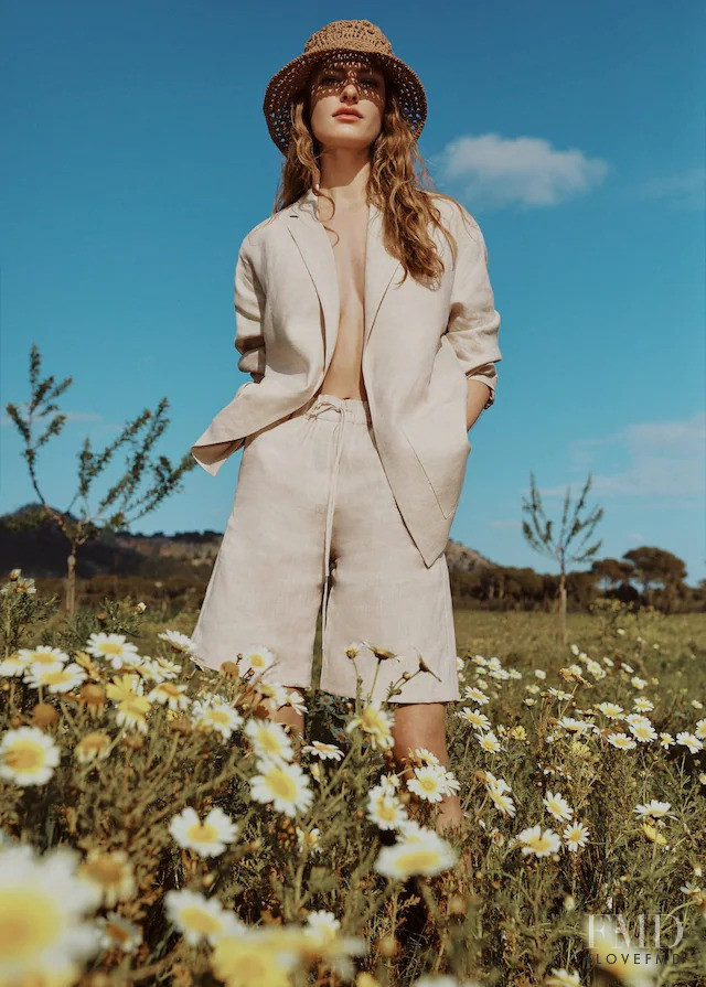 Felice Noordhoff featured in  the Mango Feeling Mother Earth  lookbook for Summer 2021