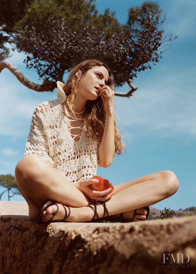 Felice Noordhoff featured in  the Mango Feeling Mother Earth  lookbook for Summer 2021