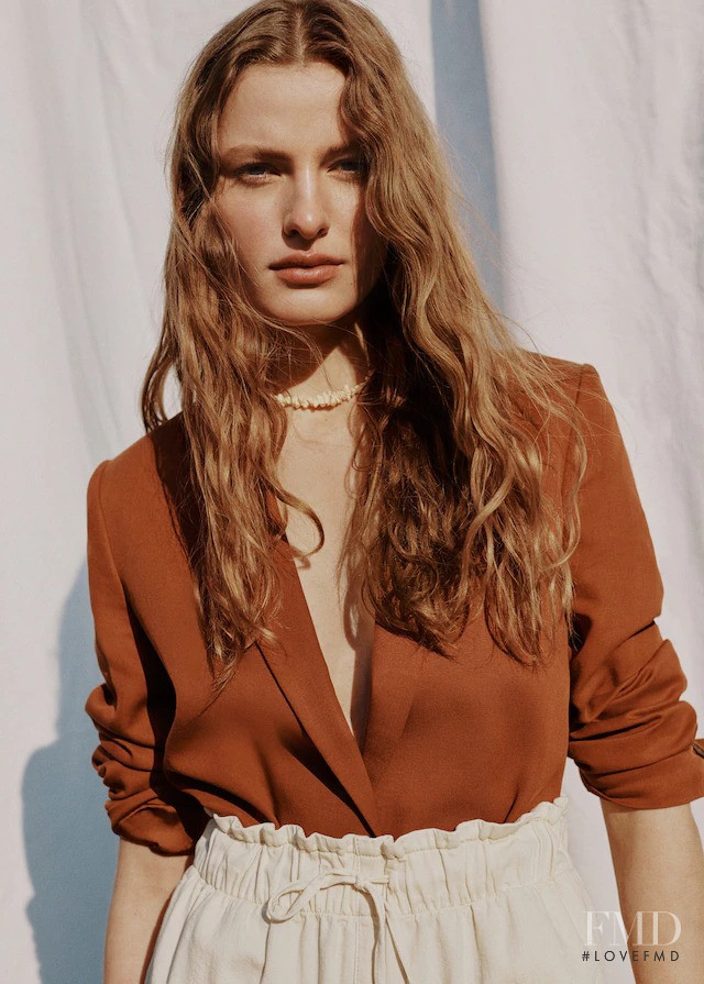 Felice Noordhoff featured in  the Mango Feeling Mother Earth  lookbook for Summer 2021