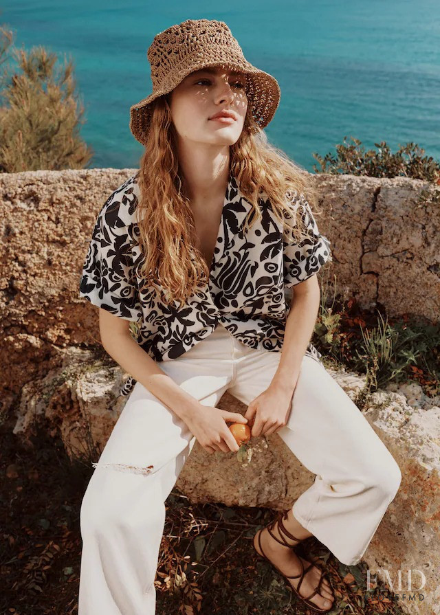 Felice Noordhoff featured in  the Mango Feeling Mother Earth  lookbook for Summer 2021