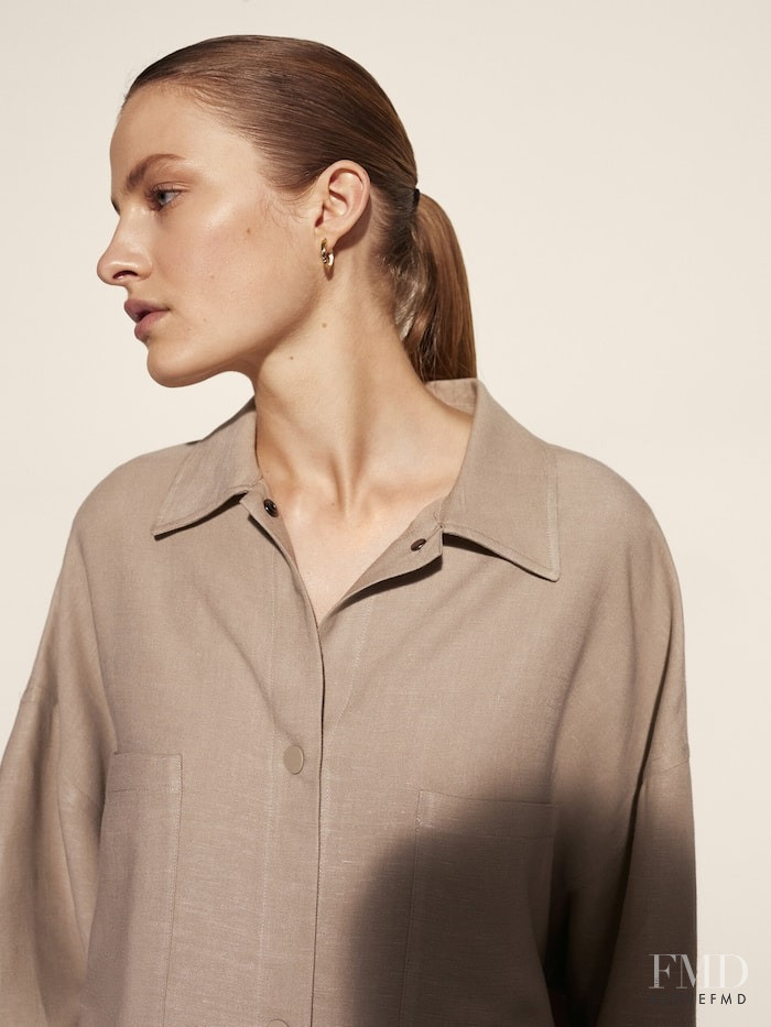 Felice Noordhoff featured in  the Massimo Dutti Match lookbook for Summer 2021