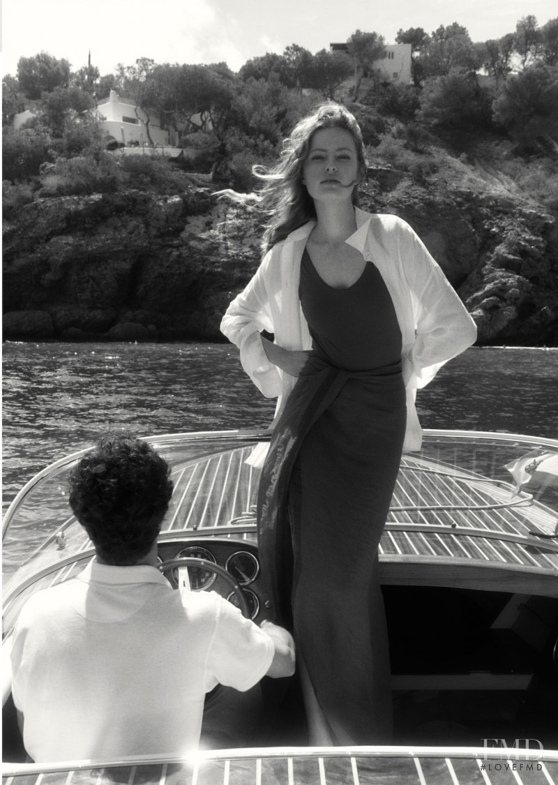 Felice Noordhoff featured in  the Massimo Dutti Blue Coast   lookbook for Summer 2021