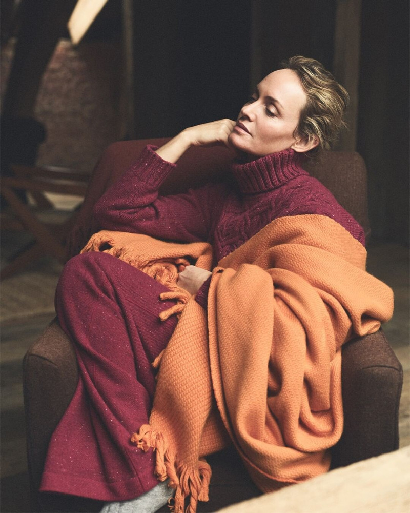 Amber Valletta featured in  the Loro Piana advertisement for Autumn/Winter 2021