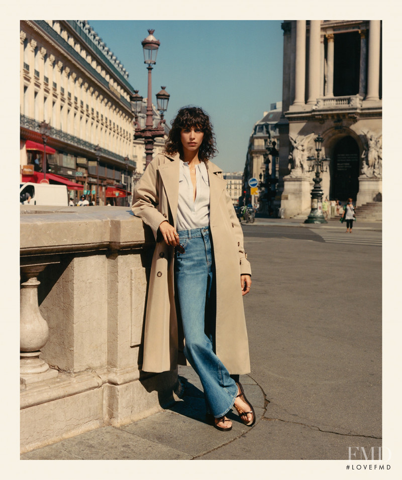 Mica Arganaraz featured in  the Massimo Dutti lookbook for Spring/Summer 2021