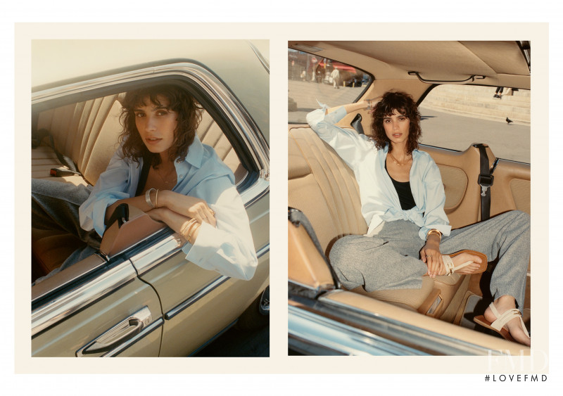 Mica Arganaraz featured in  the Massimo Dutti lookbook for Spring/Summer 2021