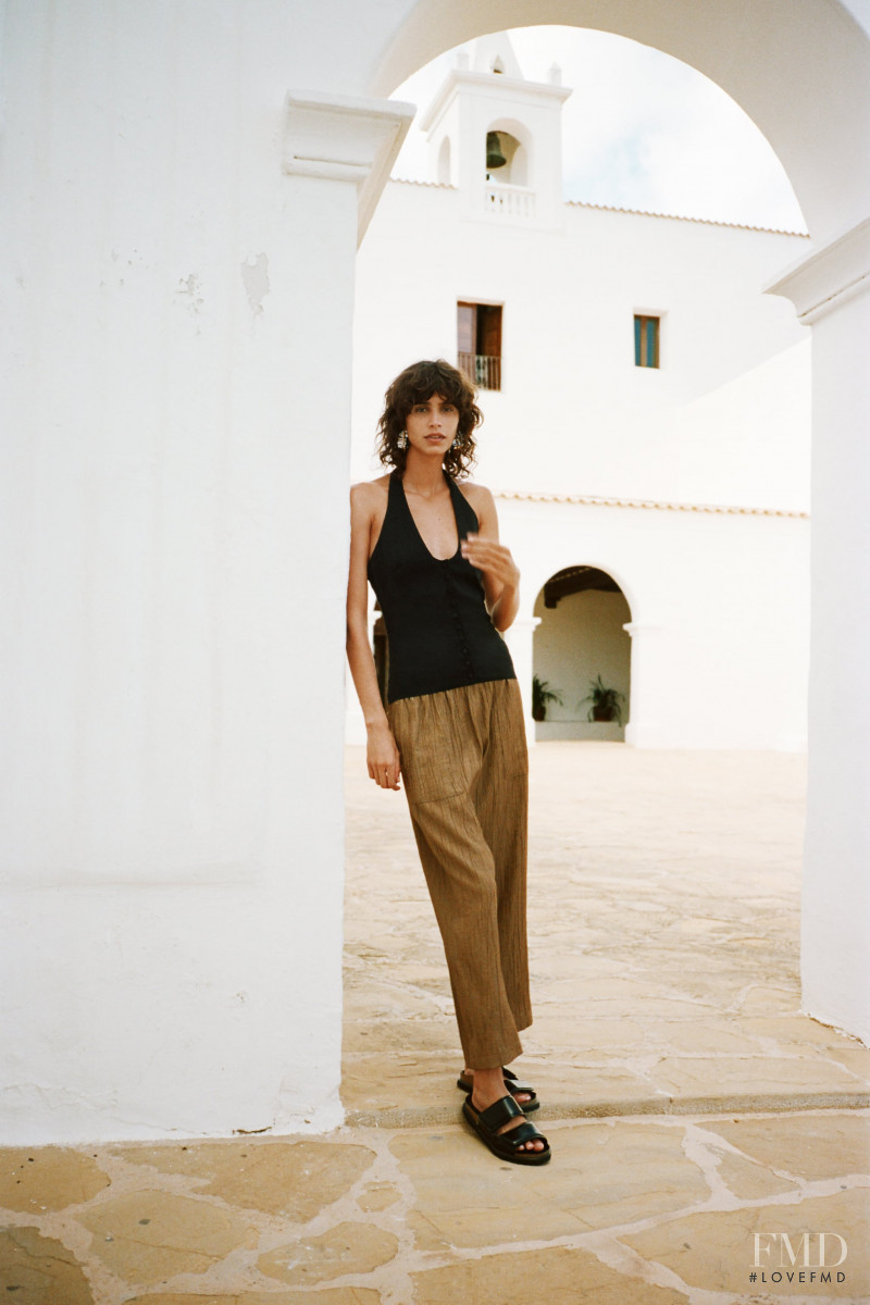 Mica Arganaraz featured in  the Zara lookbook for Pre-Fall 2020