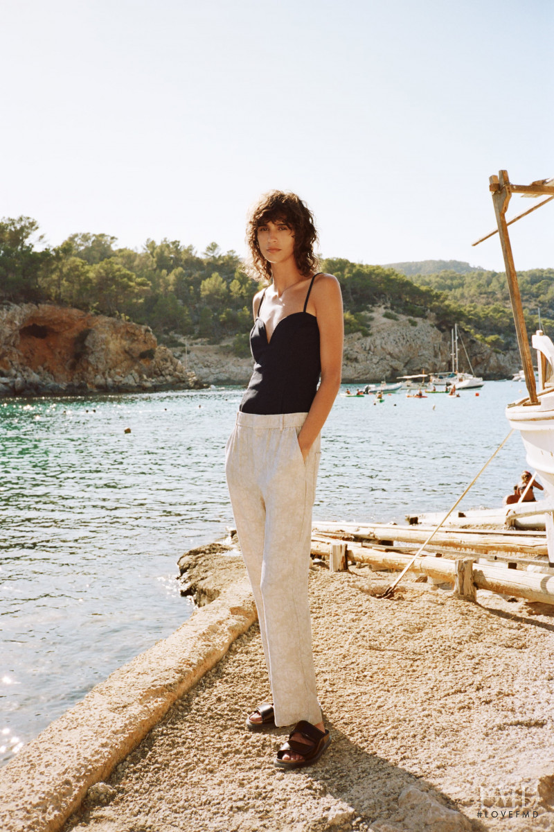 Mica Arganaraz featured in  the Zara lookbook for Pre-Fall 2020